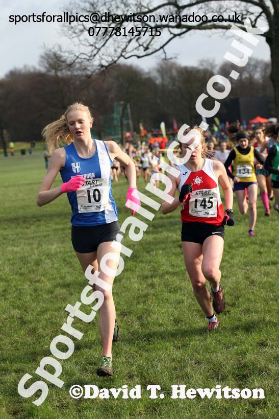 Womens under-17 Northern Cross Country Champs., Witton Park, Blackburn. Photo: David T. Hewitson/Sports for All Pics
